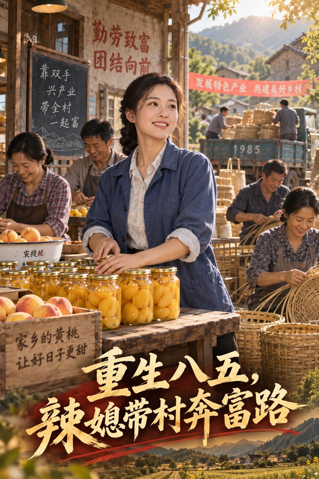 重生八五，辣媳带村奔富路主题封面
